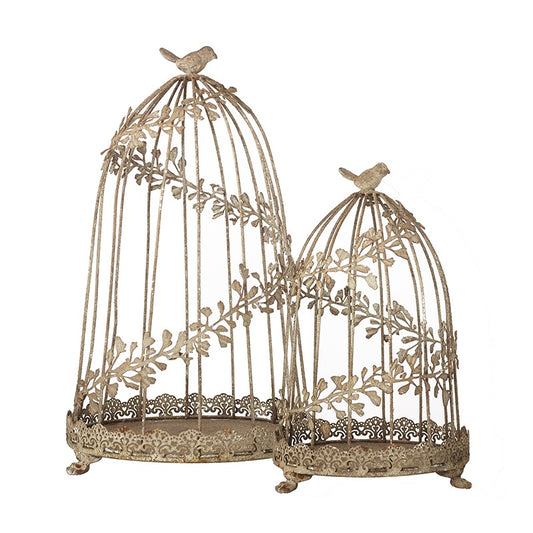 GOLDEN BIRDCAGE (SET OF 2)