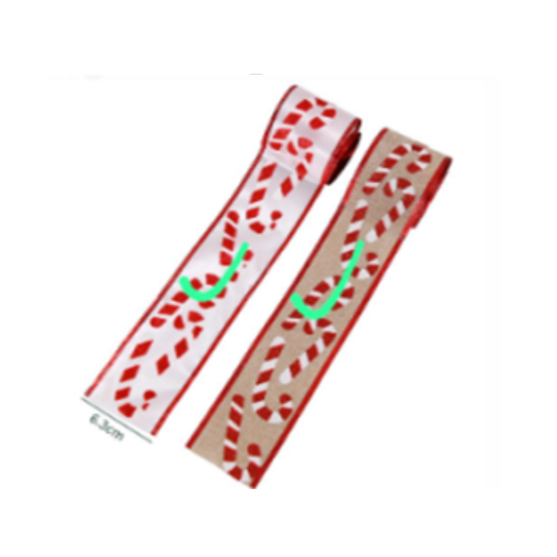 Red and white Ribbon Role Party Perfetto