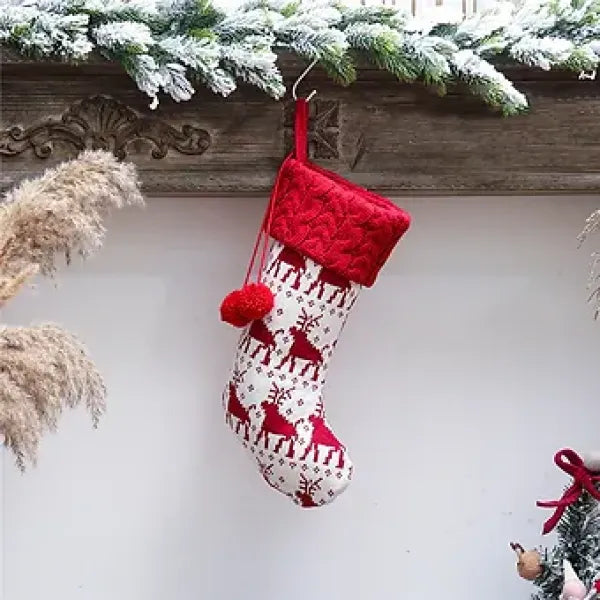 Reindeer Pattern Stocking PartyPerfetto