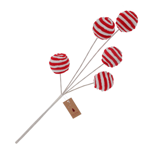 Red & White Xmas Bauble Filler PartyPerfetto