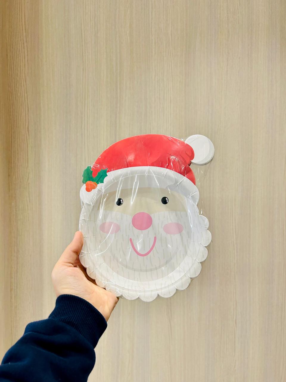 Santa Shaped Dessert Plates PartyPerfetto