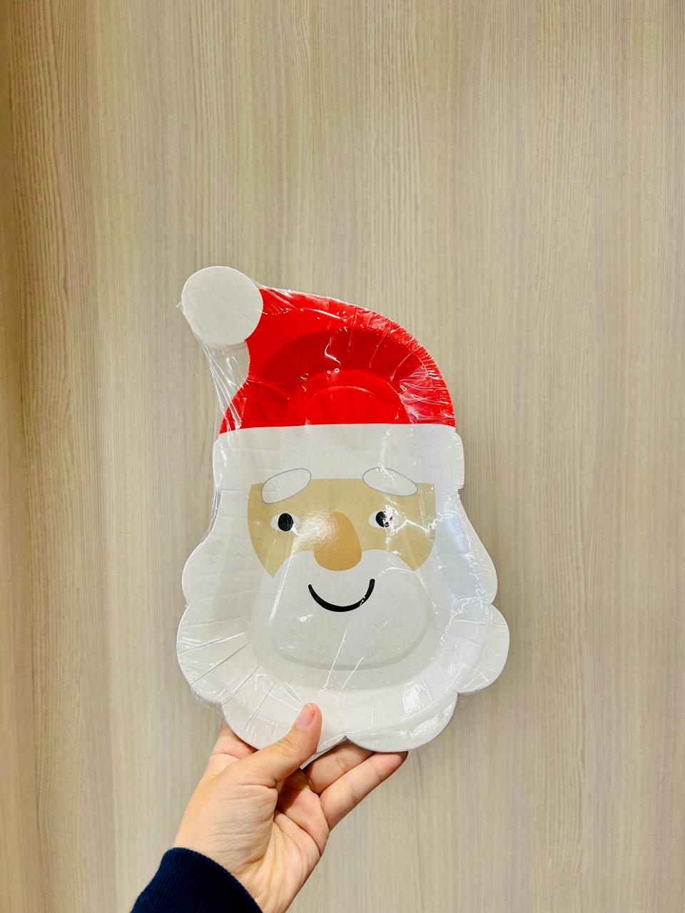 Santa Shaped Dessert Plates PartyPerfetto