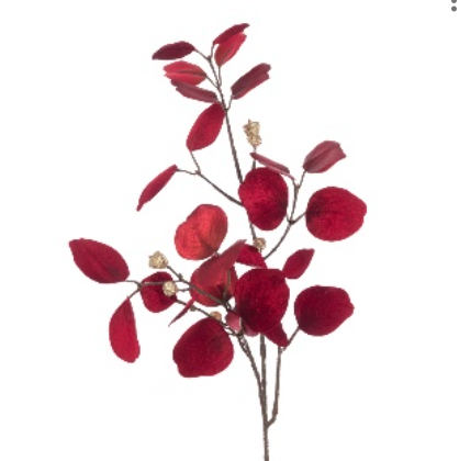 Velvet Eucalyptus Spray 81Cm 2 Color Opt. Party Perfetto