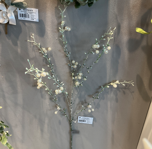 Pearl Leaf Spray 80Cm Party Perfetto