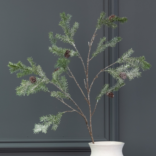 Snowy Cedar Pine Spray 70cm Party Perfetto
