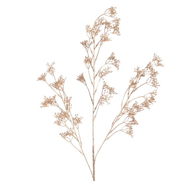 Metallic Skimmia Berry Spray 99Cm Party Perfetto