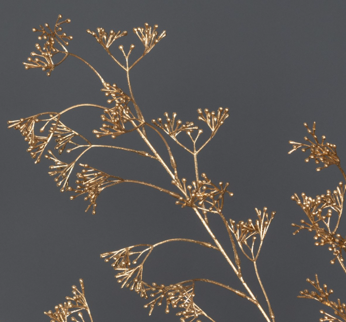 Metallic Skimmia Berry Spray 99Cm Party Perfetto