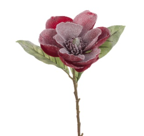 Velvet Snow Magnolia Stem 73cm Party Perfetto