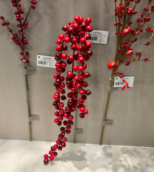 Hanging Berry Cluster 94cm Party Perfetto