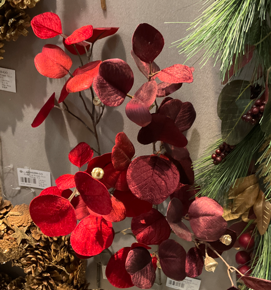 Velvet Eucalyptus Spray 81Cm 2 Color Opt. Party Perfetto
