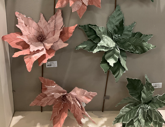 Giant Poinsettia Stem 2 Color Opt. Party Perfetto