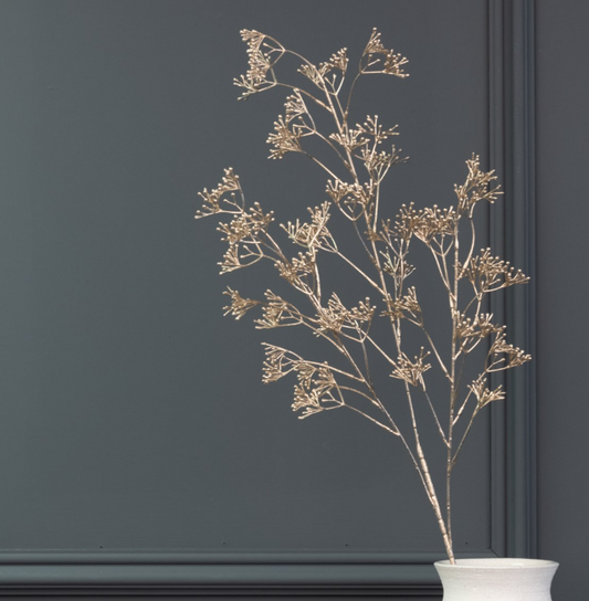 Metallic Skimmia Berry Spray 2 Color Opt. Party Perfetto