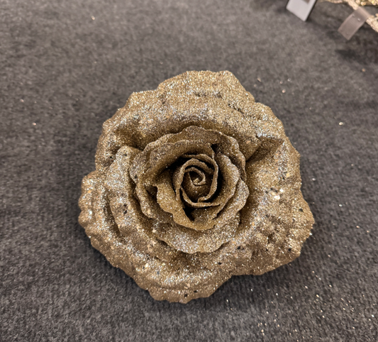 Sparkle Rose with Clip 16cm Party Perfetto