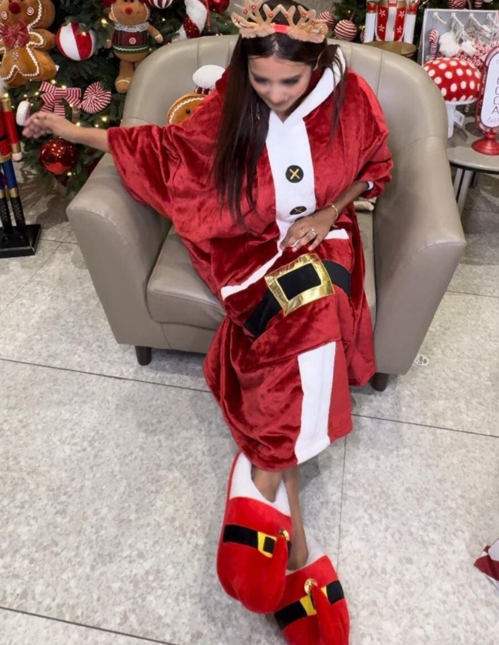 Santa Woolen Robe/ Cloak PartyPerfetto