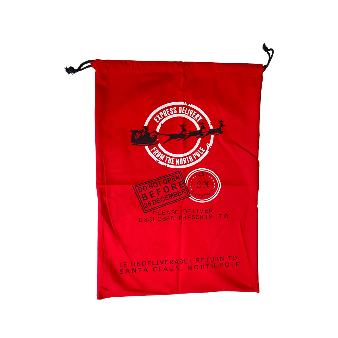 Christmas North pole Red Santa Sack PartyPerfetto