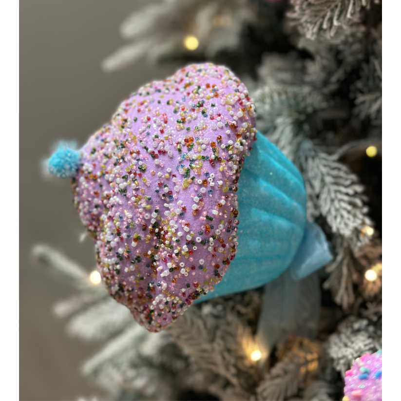 Blue Cupcake Pick PartyPerfetto