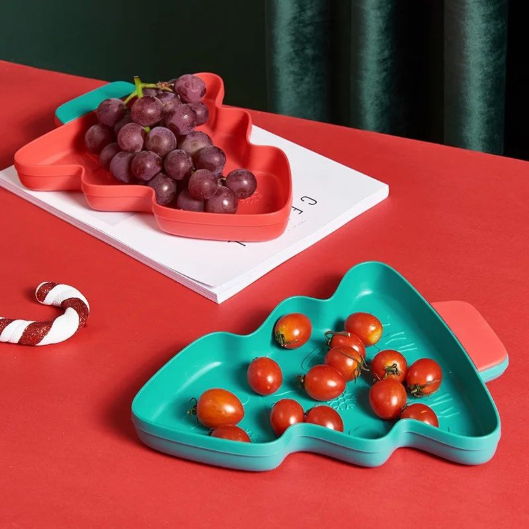 Christmas Tree Plates PartyPerfetto
