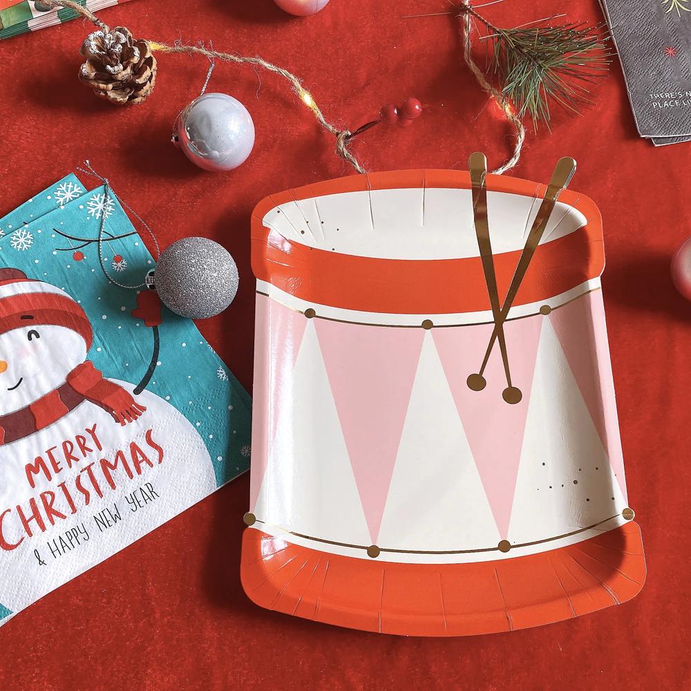 Drum Shaped Plate PartyPerfetto