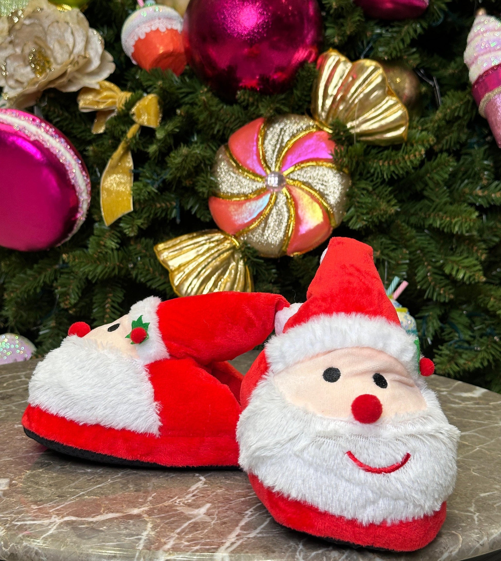 Red & White Santa Booties ( Kids + Adults) PartyPerfetto