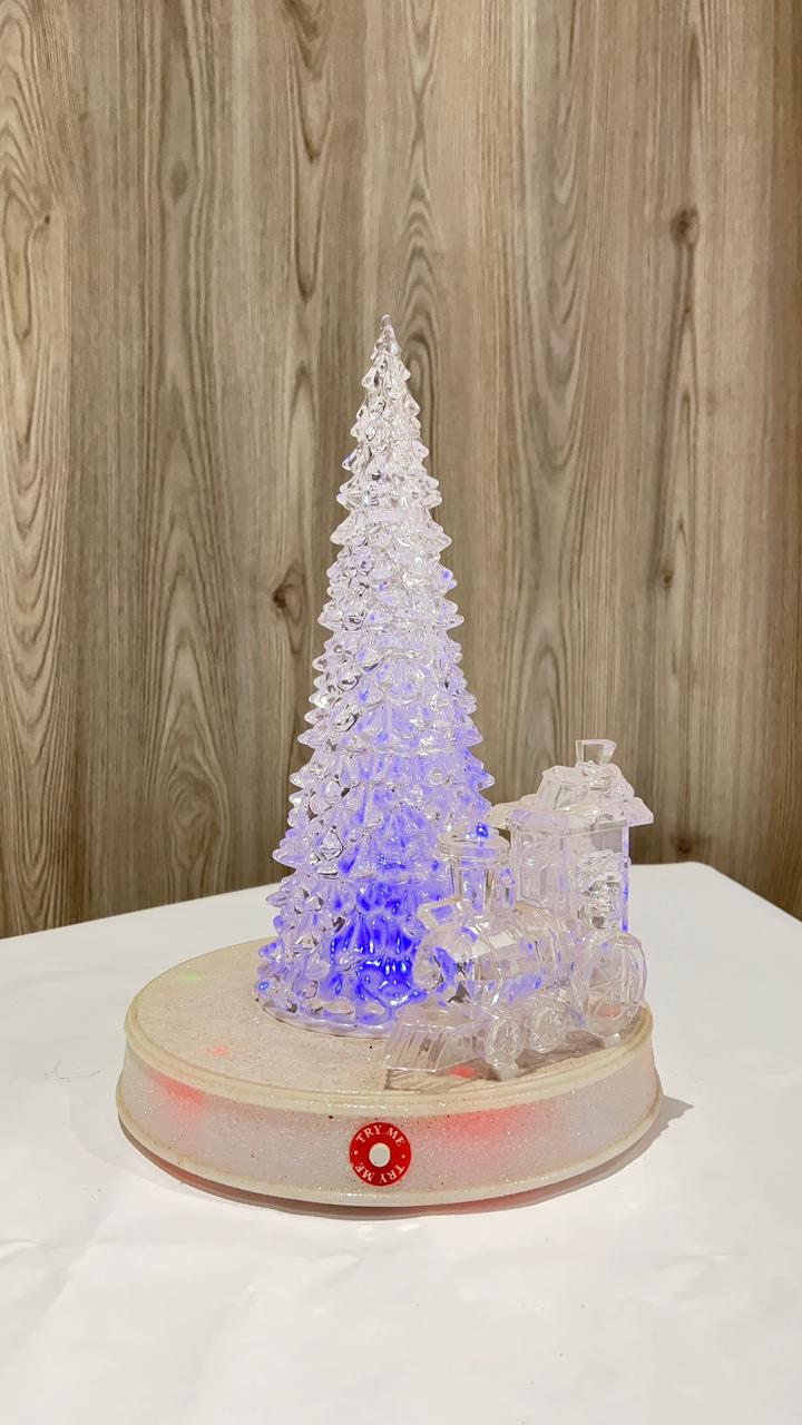 Magical Crystal Christmas Tree Light Globe With Music Only 1 Available Party Perfetto