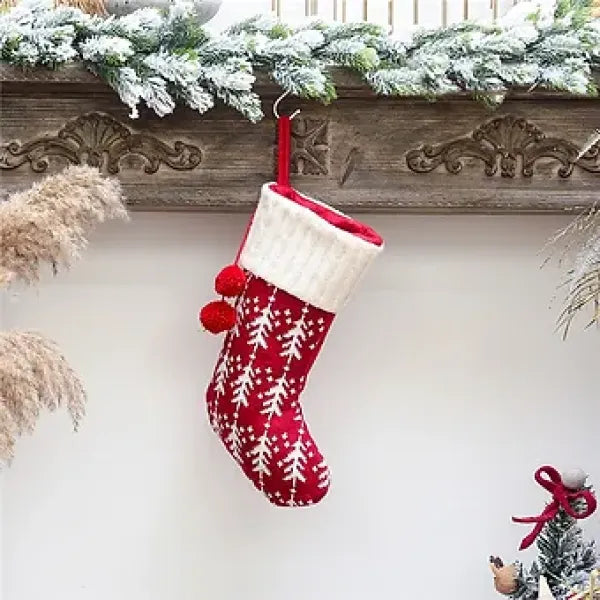 Xmas Tree Pattern Stockings PartyPerfetto