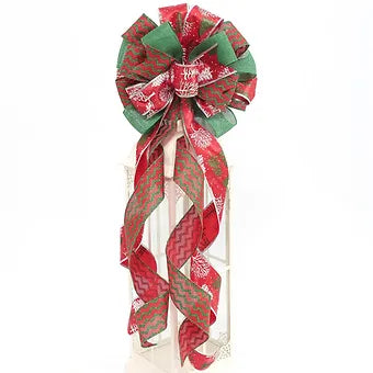 Xmas tree Bow red & green Party Perfetto