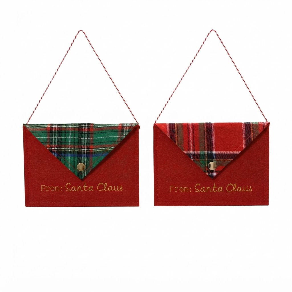 Hanging Checked Closed Letter (pack of 2) Party Perfetto