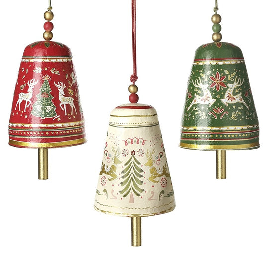 CHRISTMAS BELL REINDEER & TREE (set of 3)