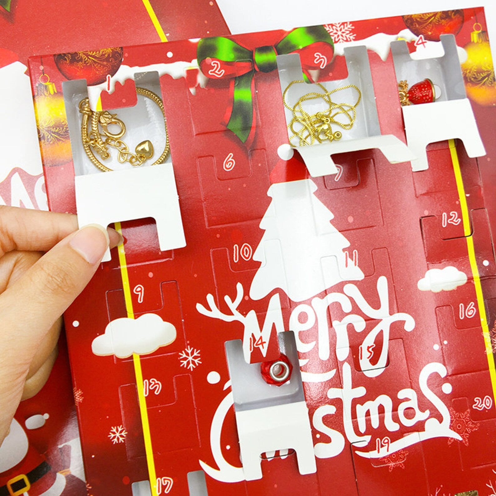 Advent Calendar Charm Bracelet Gift Set Party Perfetto