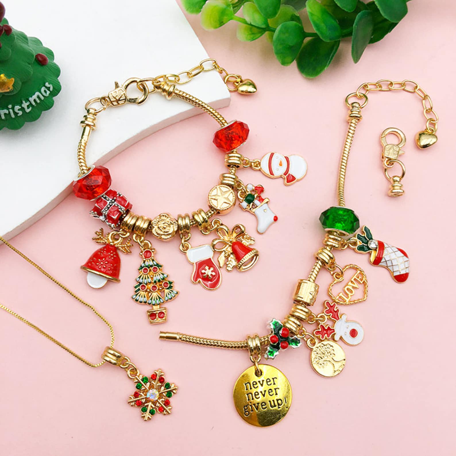 Advent Calendar Charm Bracelet Gift Set Party Perfetto