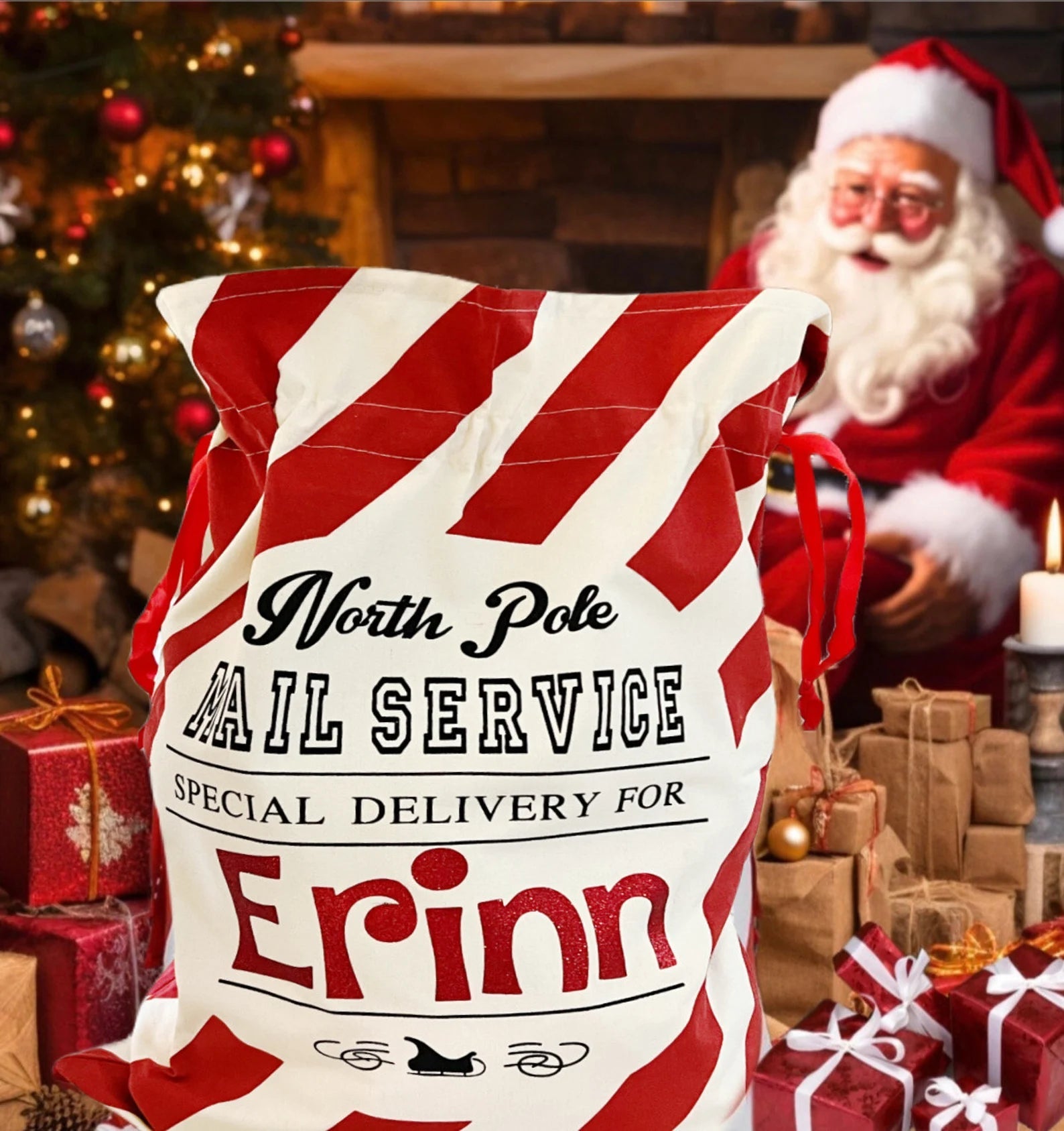 Christmas North pole Express Santa Sack PartyPerfetto