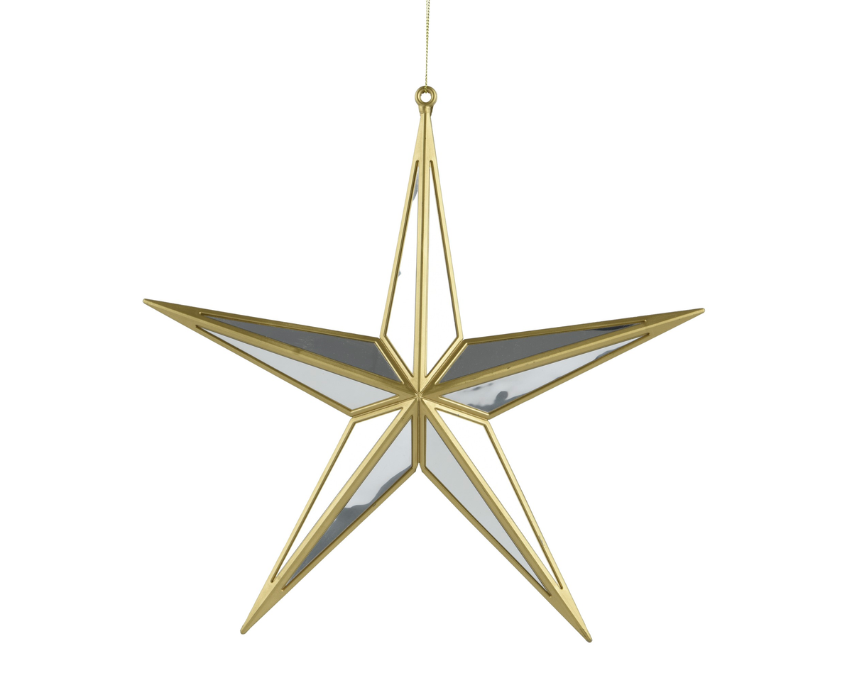 Hanging Shiny Gold Star Party Perfetto