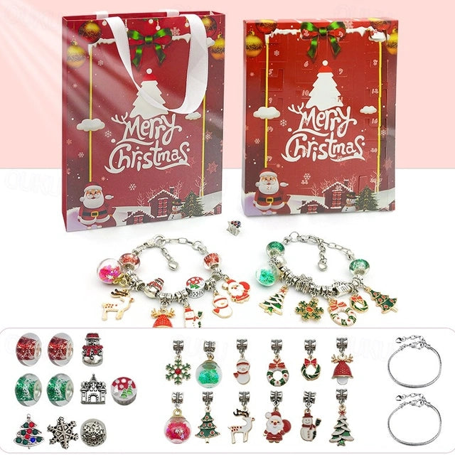 Advent Calendar Charm Bracelet Gift Set Party Perfetto