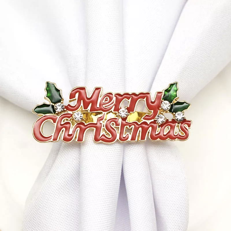 Merry Christmas Napkin Ring PartyPerfetto