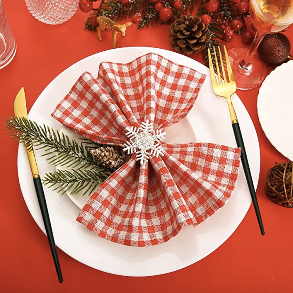 Snowflake Napkin Ring PartyPerfetto