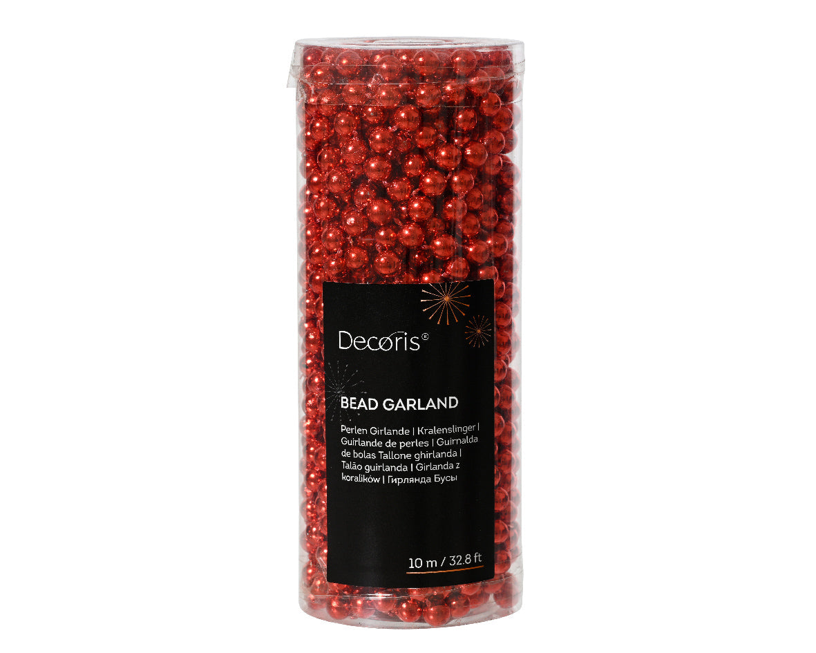 Red Christmas Red Beads Kit(10m) Party Perfetto