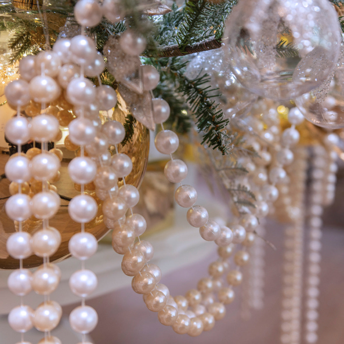Christmas Beads Kit(2.7mtr) 3 Color Option Party Perfetto
