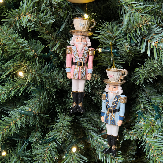 Teacup Nutcracker Ornaments (H.12cm) (Pack of 2) Party Perfetto