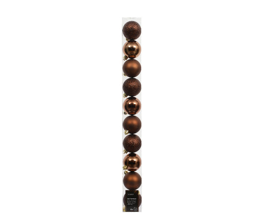 Espresso Bauble  6cm Tube OF 10
