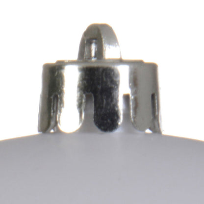 Winter White  Bauble 14cm Pack Of 4 Party Perfetto