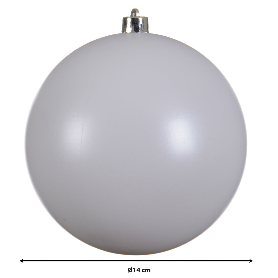 Winter White  Bauble 14cm Pack Of 4 Party Perfetto
