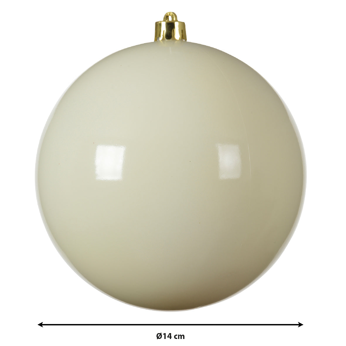 Wool White Bauble 14cm Pack Of 4 Party Perfetto