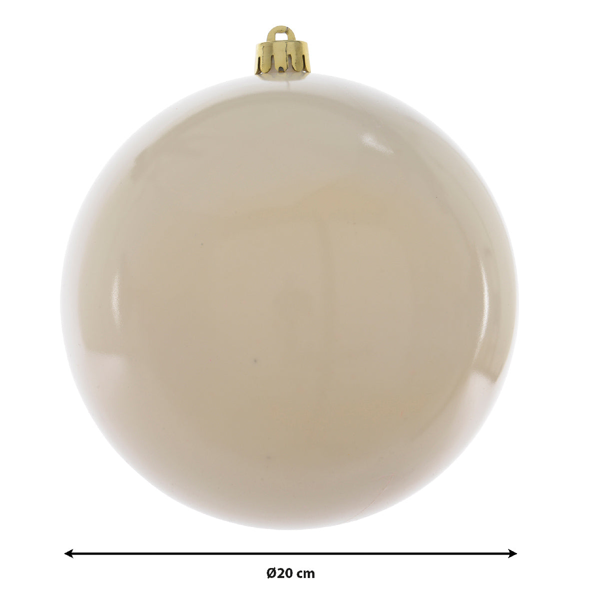 Wool White Big  Bauble 20cm Party Perfetto