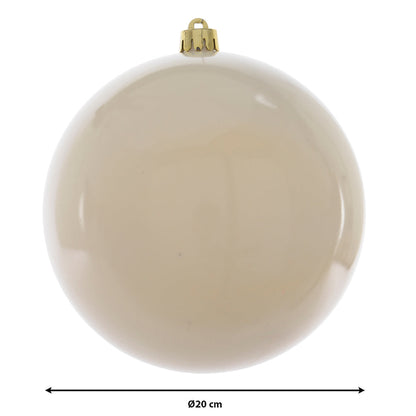 Wool White Big  Bauble 20cm Party Perfetto