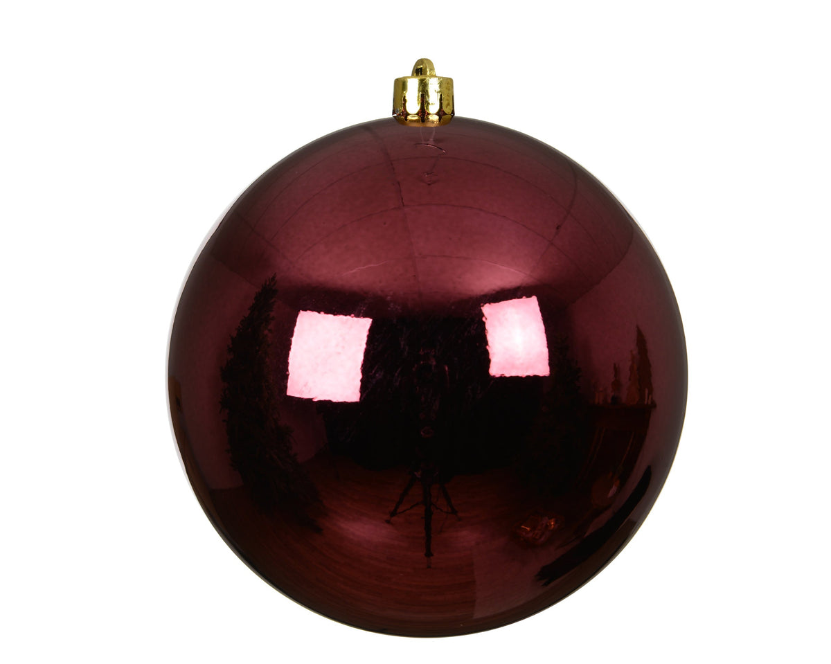 Dark Rose Bauble 14cm Pack Of 4 Party Perfetto
