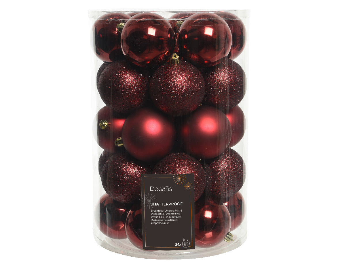 34 Bauble Kit (8cm) Party Perfetto