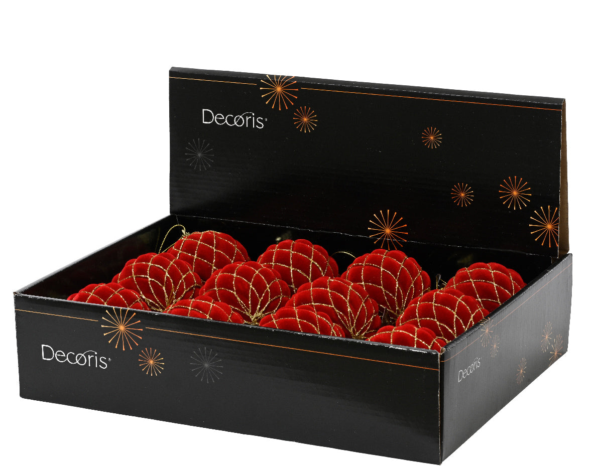 Check & Glitters Bauble  (Pack of 12)