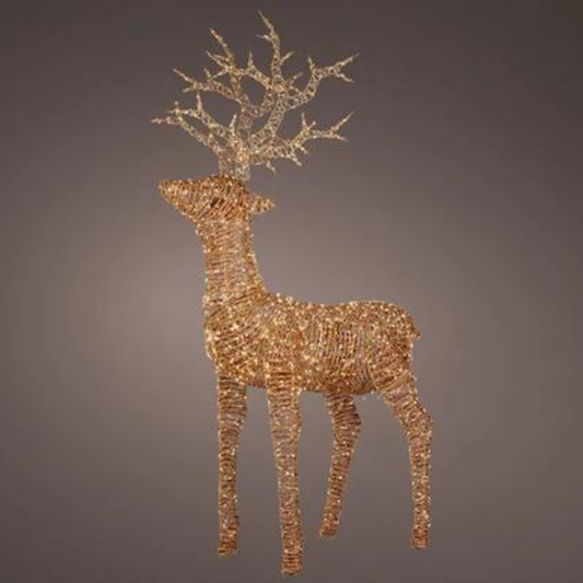 Golden Rattan Reindeer (XL)