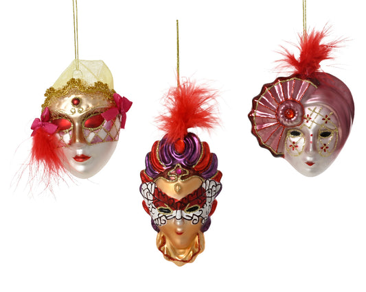 Gold Glitter Shiny Mask ( Pack of 1 )