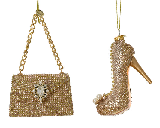 Hanging Figure Gold Diamonds all over